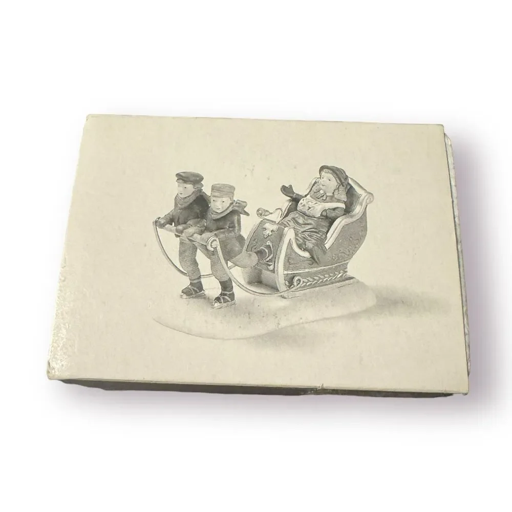 Department 56 Winter‎ Sleighride Heritage Village Porcelain Christmas #5825-4